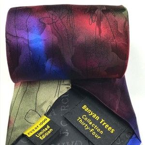 Jerry J Garcia Tie 2003 Banyan Trees Collection 34 Silk 259/1000 Limited Edition